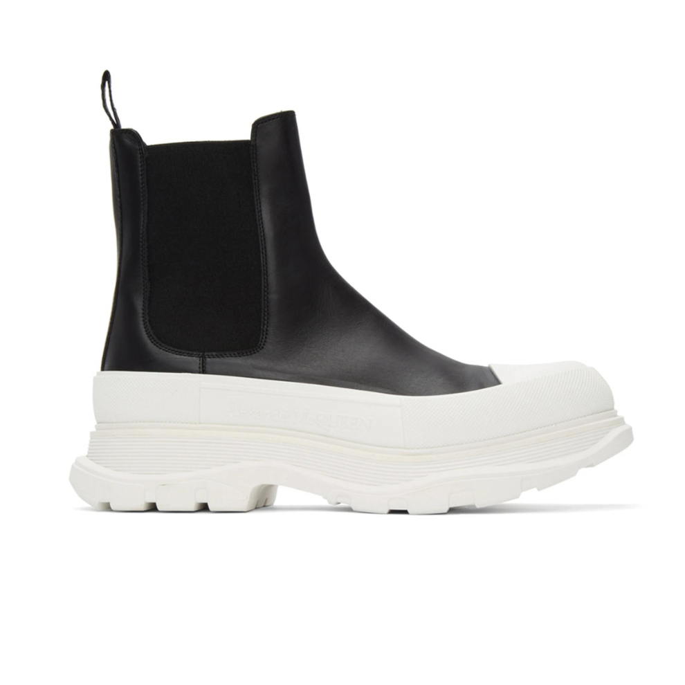 Buy ALEXANDER MCQUEEN Black Tread Slick Chelsea Boots | Krewsa South Africa