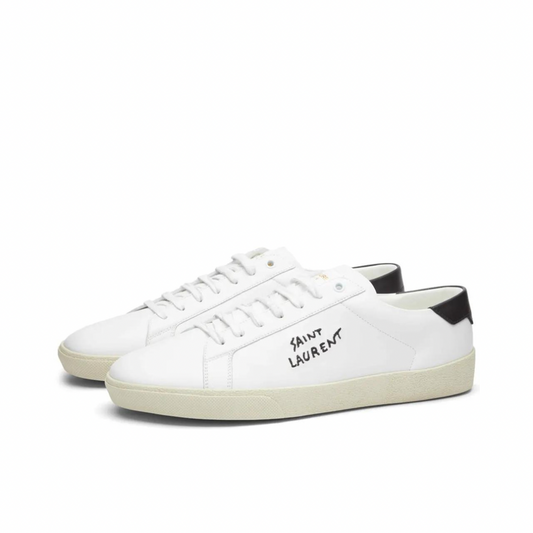 Buy SAINT LAURENT SL-06 COURT SIGNATURE SNEAKER WHITE | Krewsa South Africa