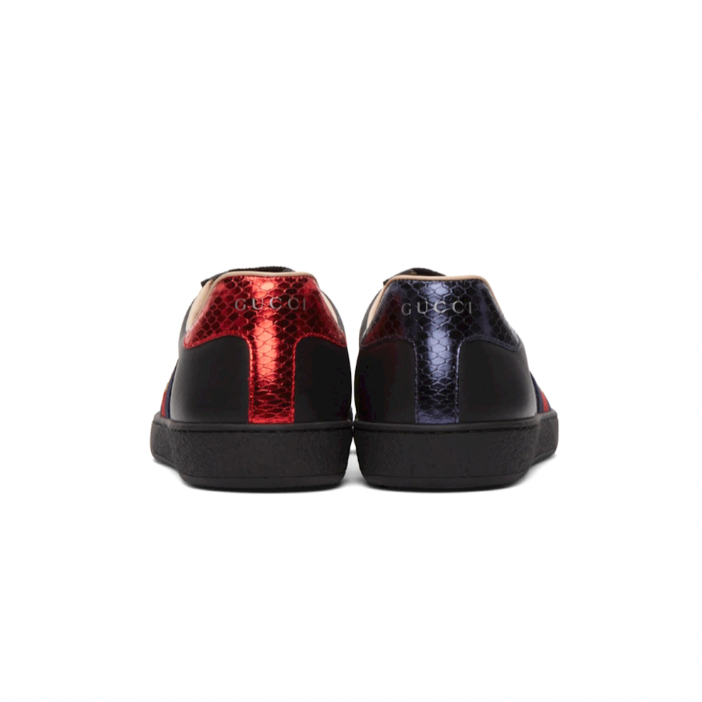 Buy GUCCI Black Embroidered Ace Sneakers | Krewsa South Africa