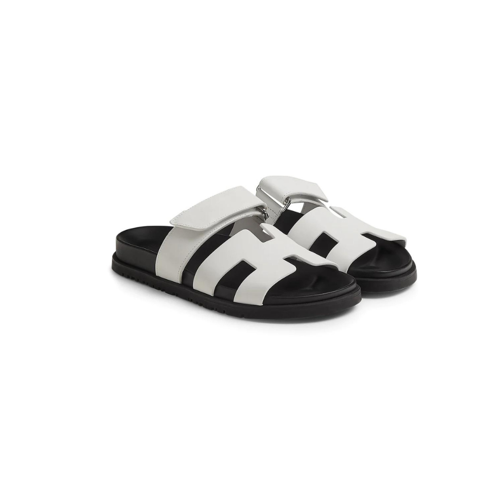 Buy HERMES PARIS CHYPRE WHITE BLACK SANDAL | Krewsa South Africa