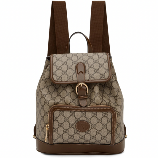 Buy GUCCI Beige & Brown GG Supreme Retro Backpack | Krewsa South Africa