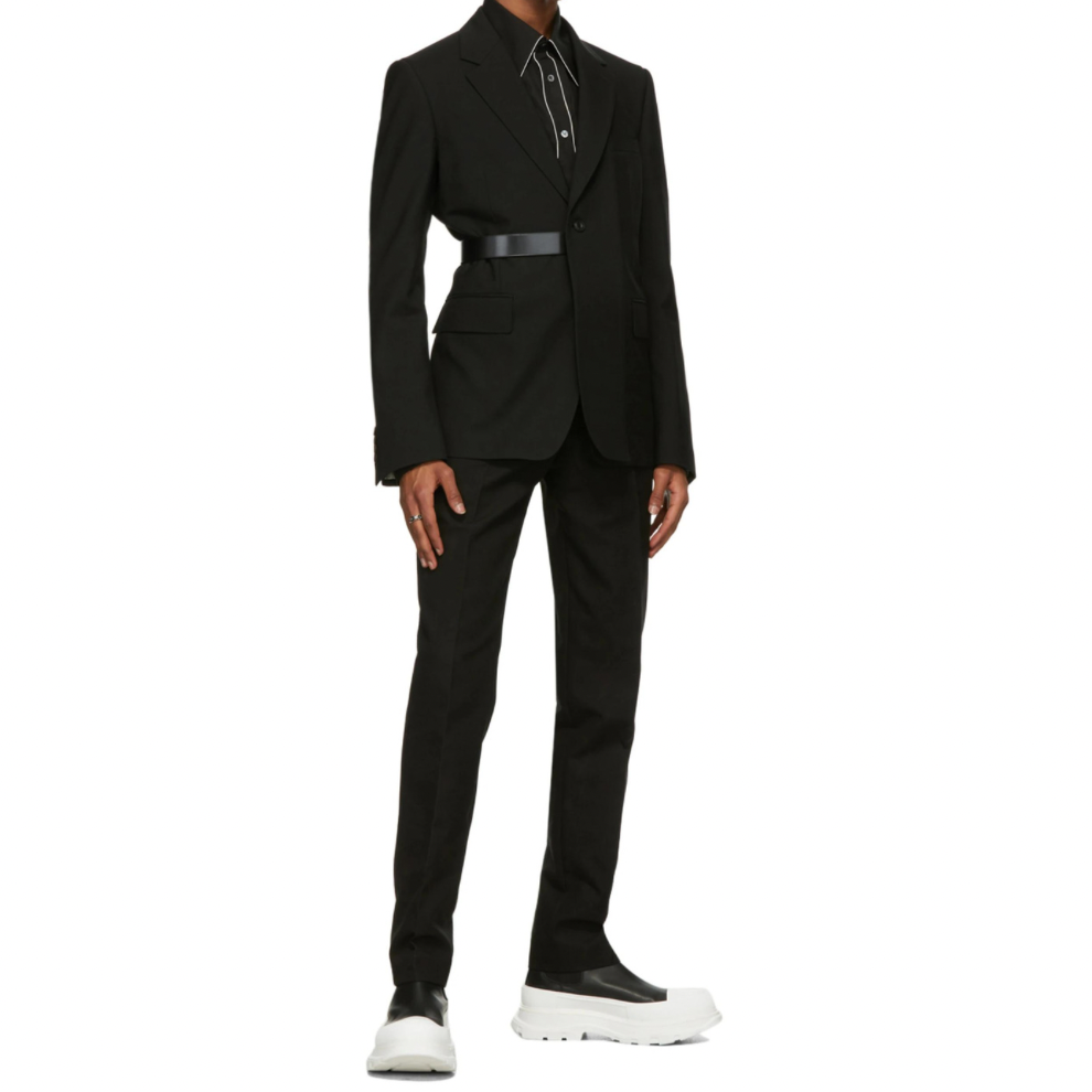 Buy ALEXANDER MCQUEEN Black Tread Slick Chelsea Boots | Krewsa South Africa