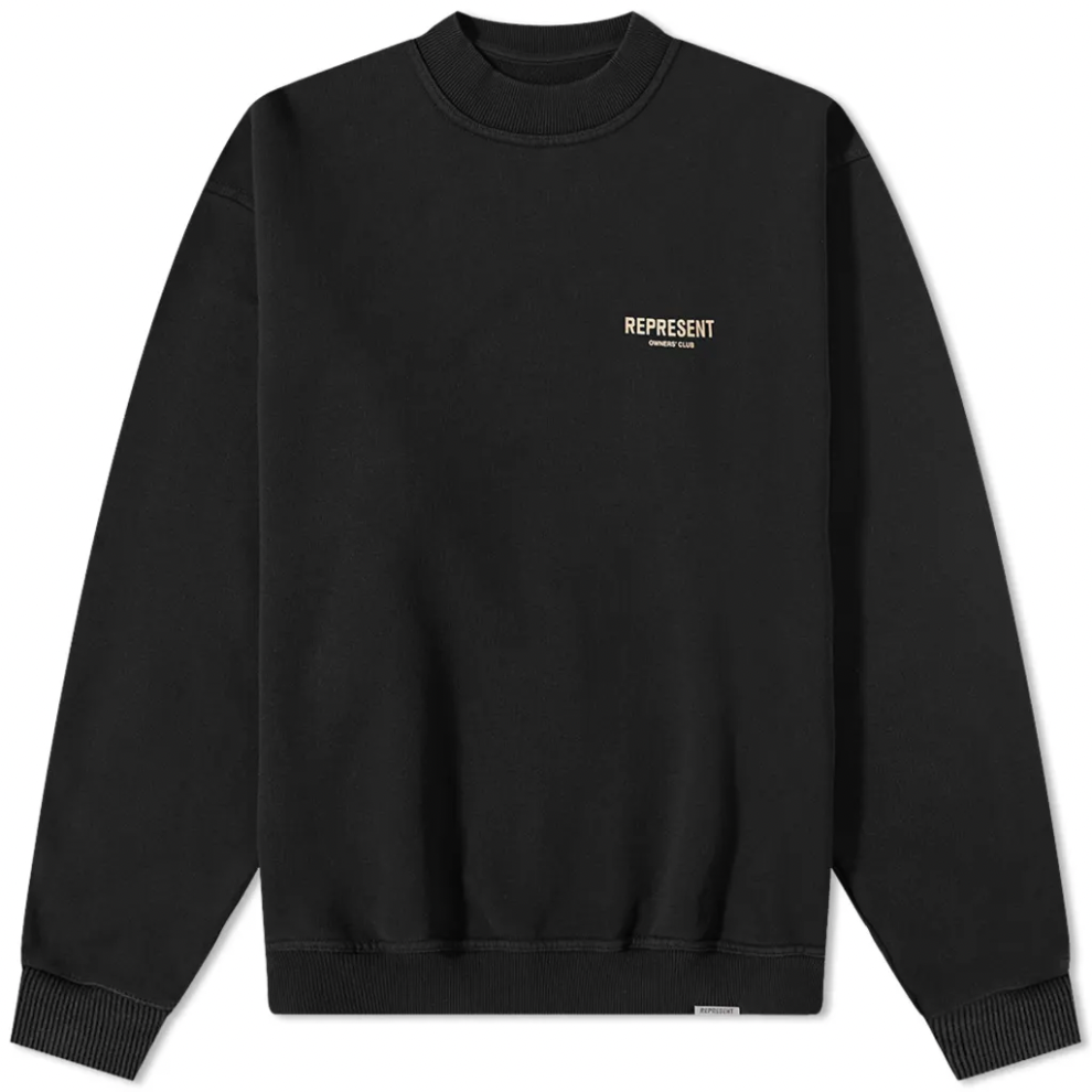 Buy REPRESENT OWNERS CLUB CREW SWEAT OFF BLACK | Krewsa South Africa
