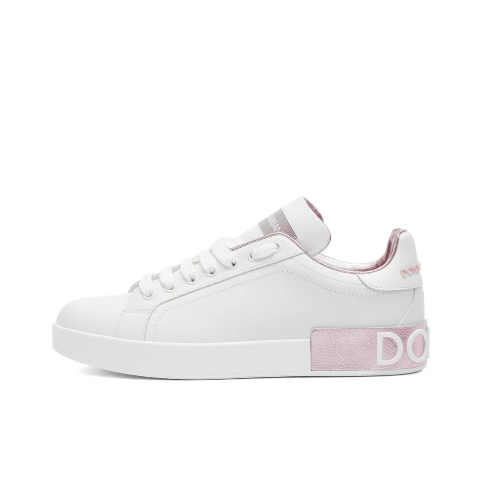 Buy DOLCE & GABBANA LOGO COURT SNEAKER BIANCO & ROSA | Krewsa South Africa