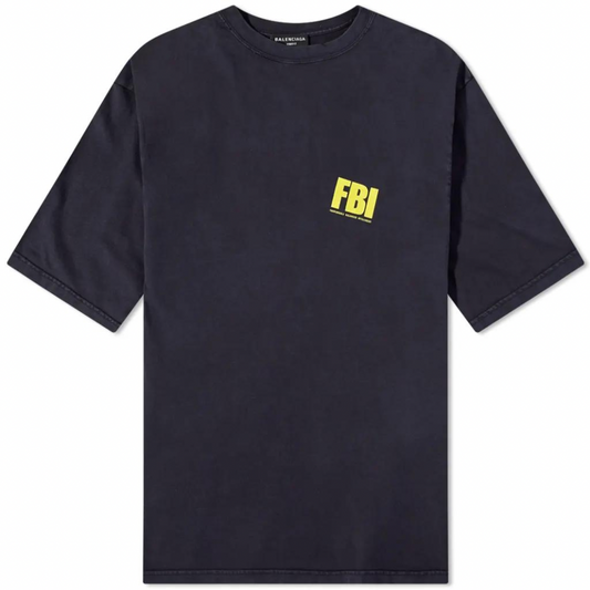 Buy BALENCIAGA FBI OVERSIZED TEE MARINE BLUE & YELLOW | Krewsa South Africa