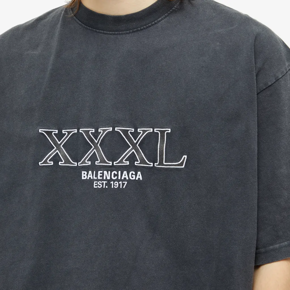 Buy BALENCIAGA OVERSIZED XXXL TEE BLACK & WHITE | Krewsa South Africa