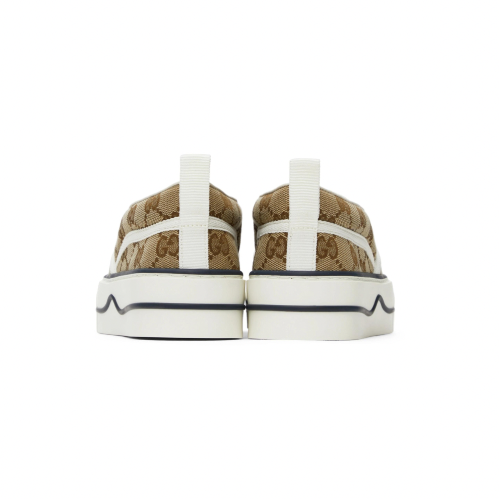 Buy Beige 'Gucci Tennis 1977' Slip-On Sneakers | Krewsa South Africa