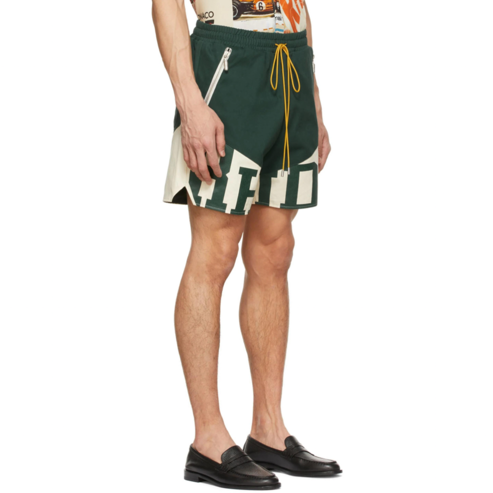 Buy RHUDE Green Cotton Shorts | Krewsa South Africa