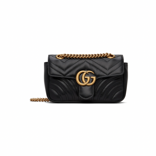 Buy GUCCI Black Mini GG Marmont 2.0 Shoulder Bag | Krewsa South Africa
