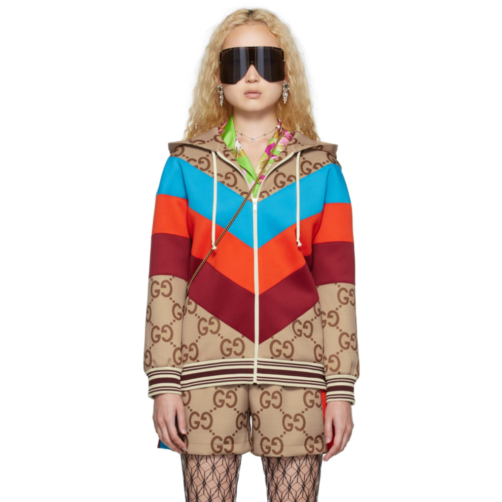 Buy GUCCI Beige Jumbo GG Chevron Web Jacket | Krewsa South Africa