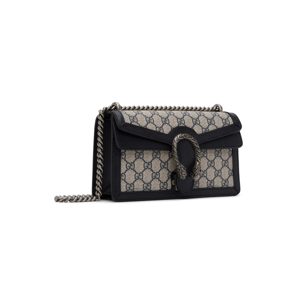 Buy GUCCI Blue & Beige Small Dionysus GG Supreme Shoulder Bag | Krewsa South Africa