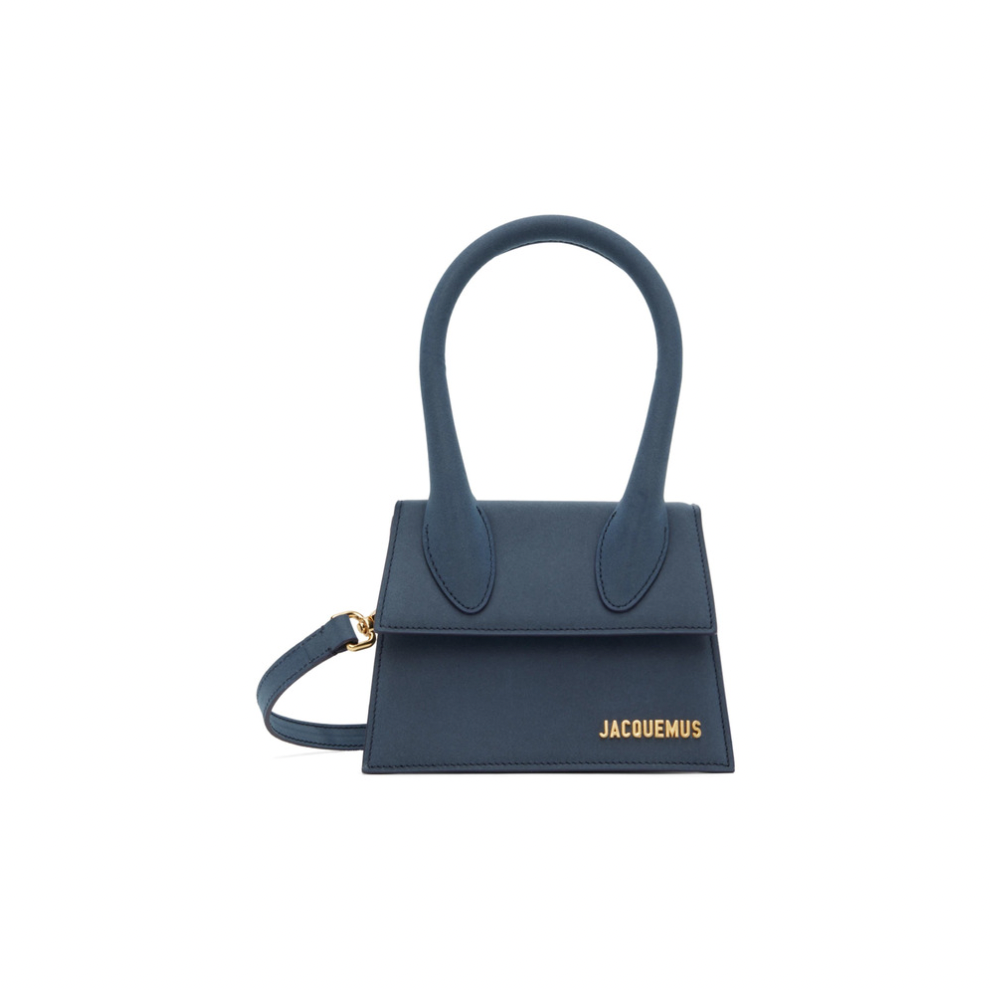 Buy JACQUEMUS Navy Le Raphia 'Le Chiquito Moyen' Bag | Krewsa South Africa