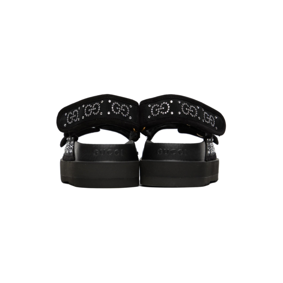 Buy GUCCI Black Crystal GG Sandals | Krewsa South Africa