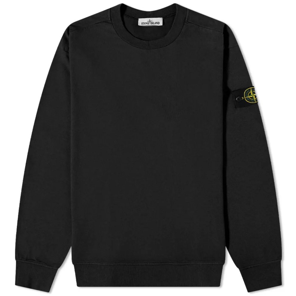 Buy STONE ISLAND LIGHTWEIGHT CREW SWEAT BLACK | Krewsa South Africa