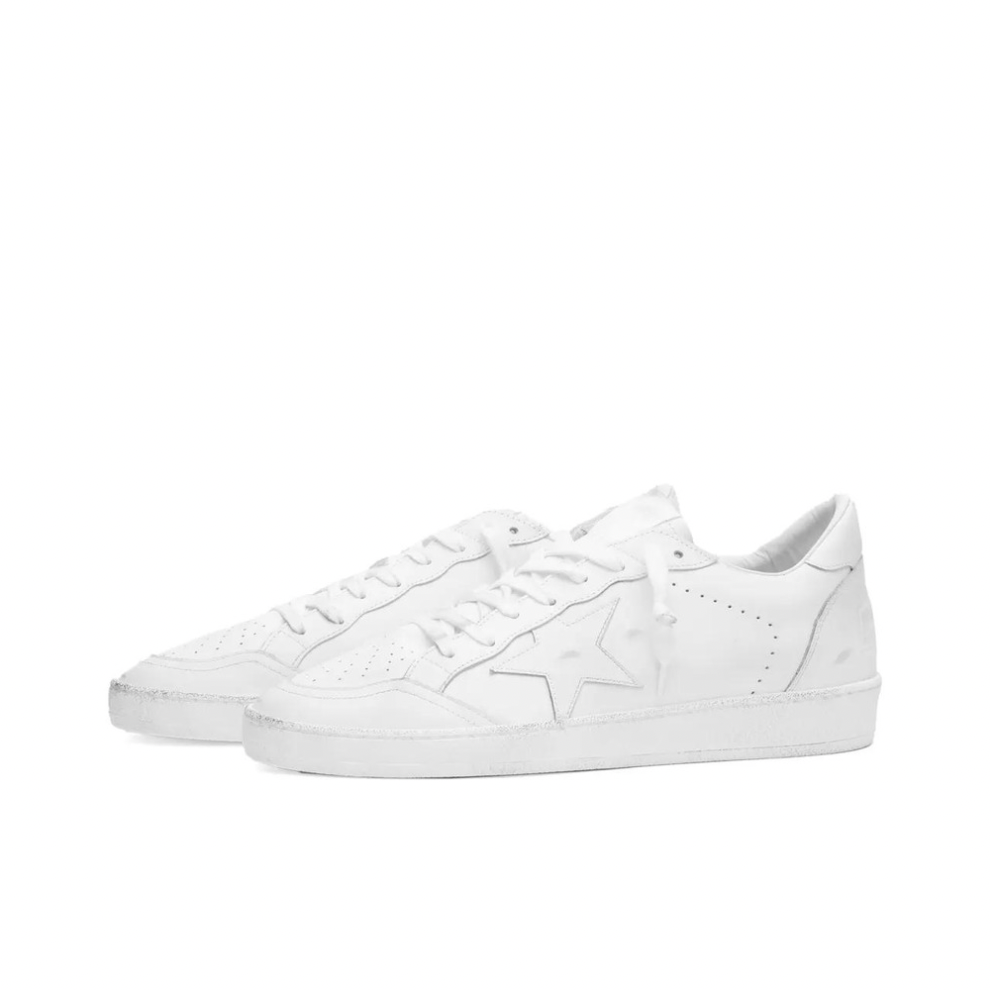 Buy GOLDEN GOOSE BALL STAR LEATHER SNEAKER OPTIC WHITE | Krewsa South Africa
