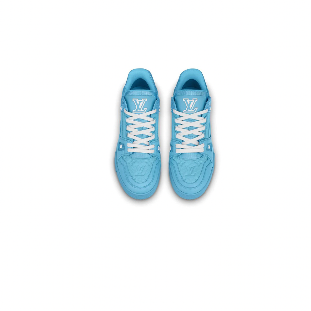 Buy LOUIS VUITTON LV TRAINER BLUE LEATHER SNEAKER | Krewsa South Africa
