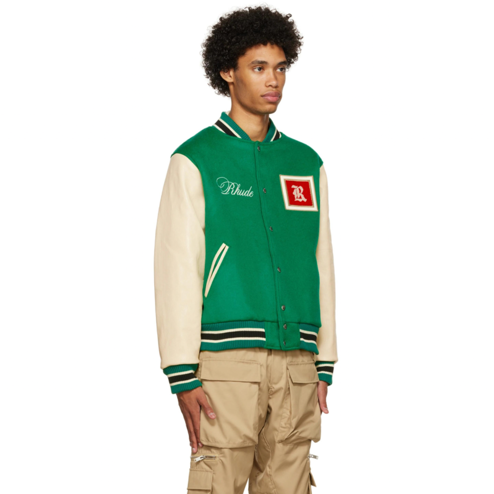Buy RHUDE Green Varsity Jacket | Krewsa South Africa