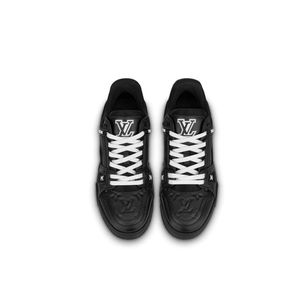 Buy LOUIS VUITTON LV TRAINER BLACK LEATHER SNEAKER | Krewsa South Africa