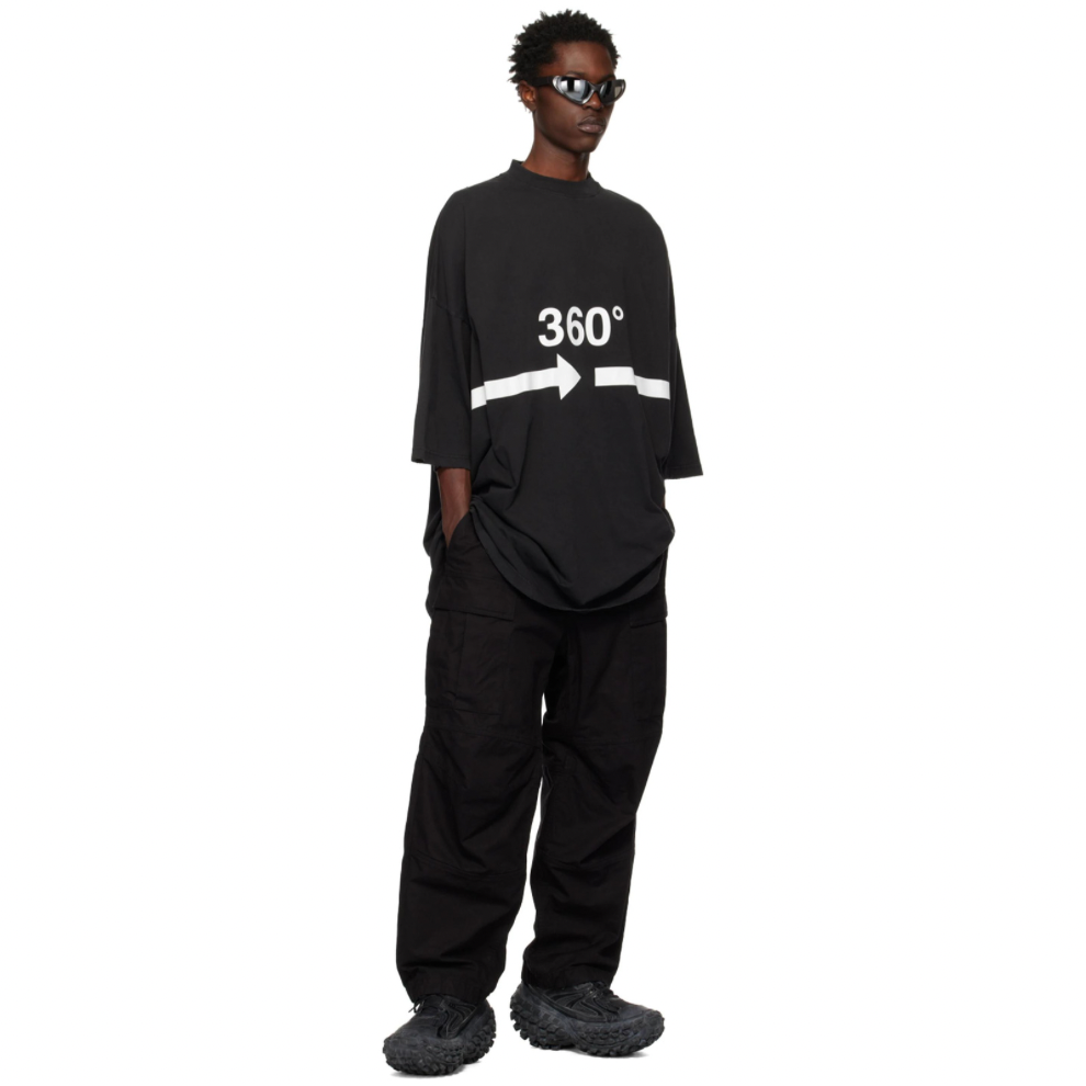 Buy BALENCIAGA Black 360 Tubular Oversized T-Shirt | Krewsa South Africa