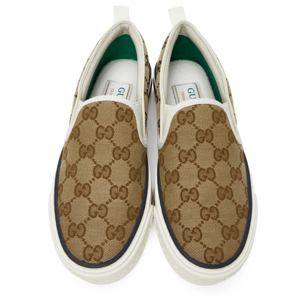 Buy Beige 'Gucci Tennis 1977' Slip-On Sneakers | Krewsa South Africa