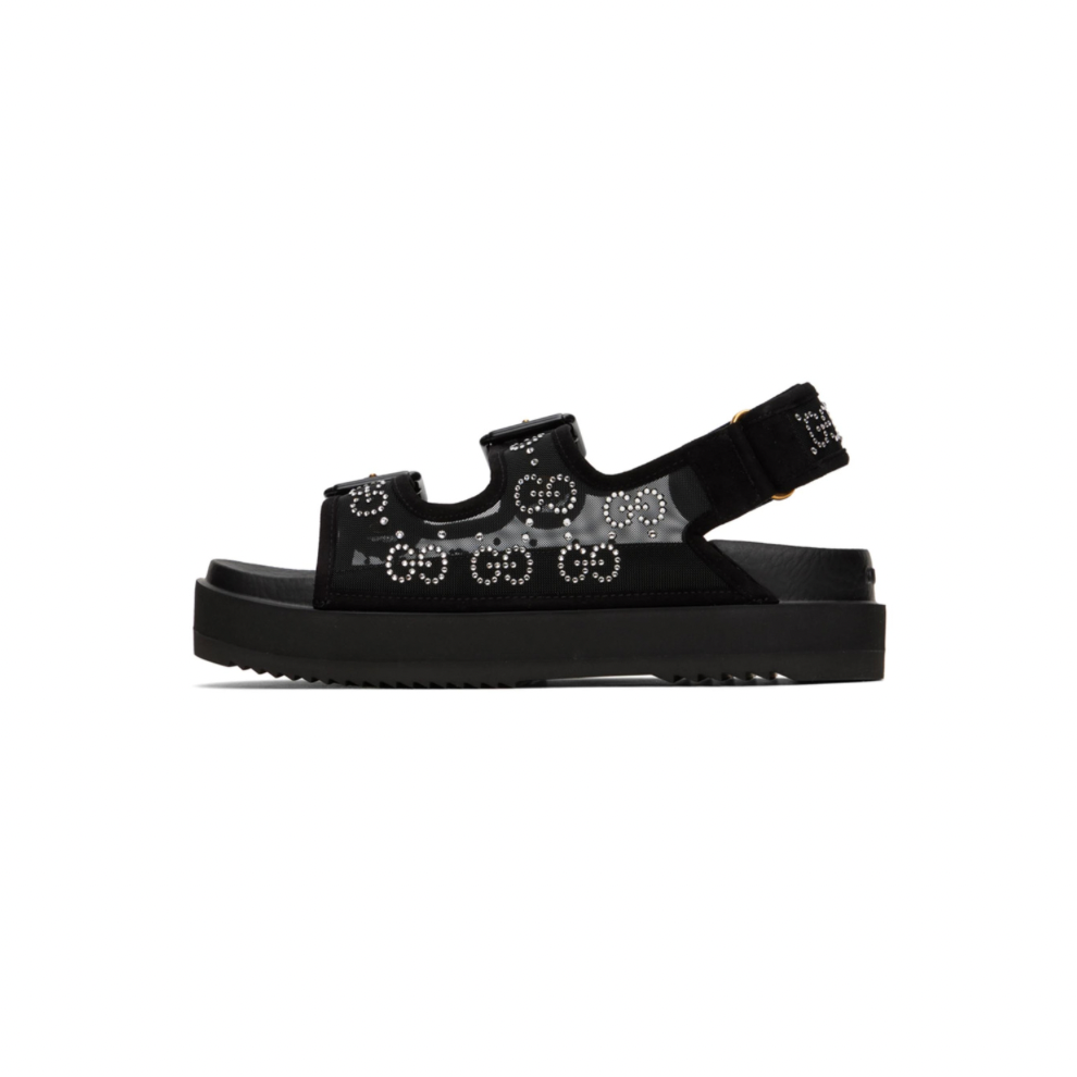 Buy GUCCI Black Crystal GG Sandals | Krewsa South Africa