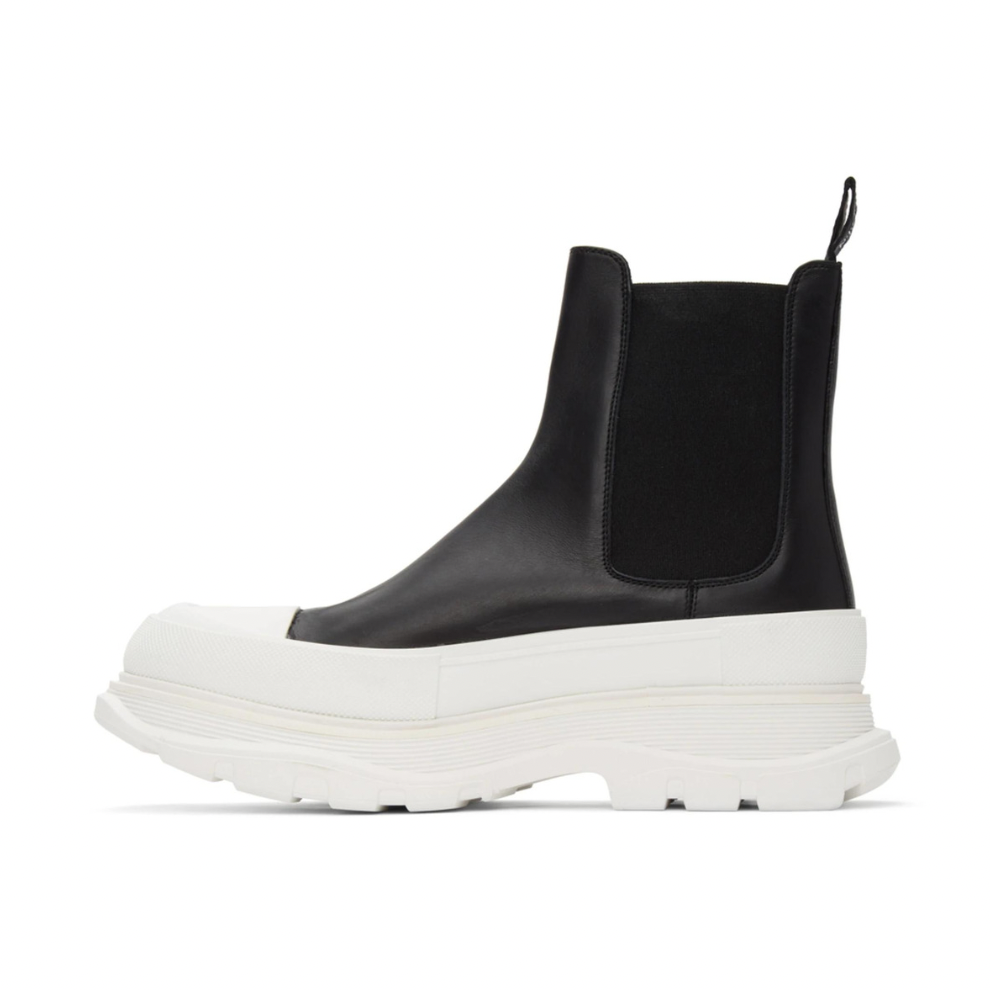 Buy ALEXANDER MCQUEEN Black Tread Slick Chelsea Boots | Krewsa South Africa