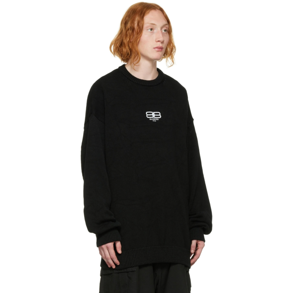 Buy BALENCIAGA Black BB Paris Icon Sweater | Krewsa South Africa