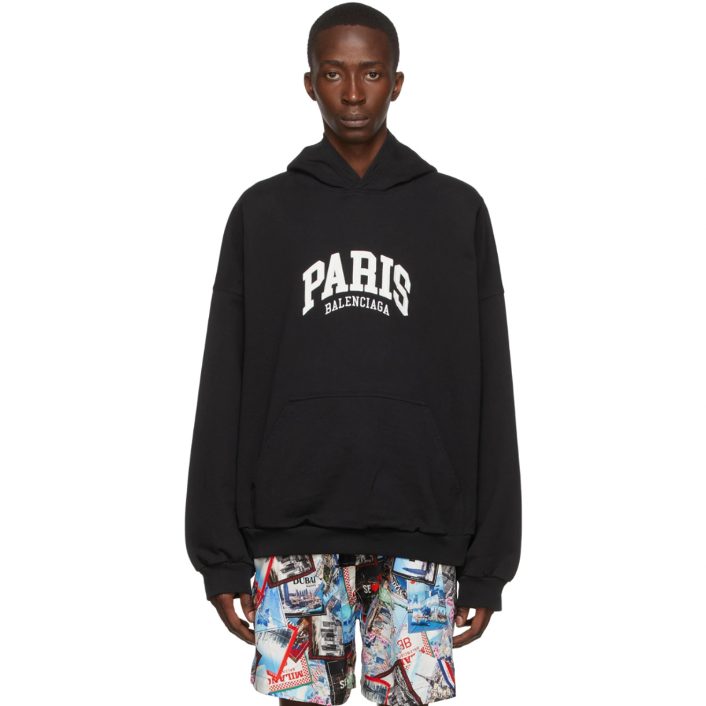 Buy BALENCIAGA Black Cotton Hoodie | Krewsa South Africa