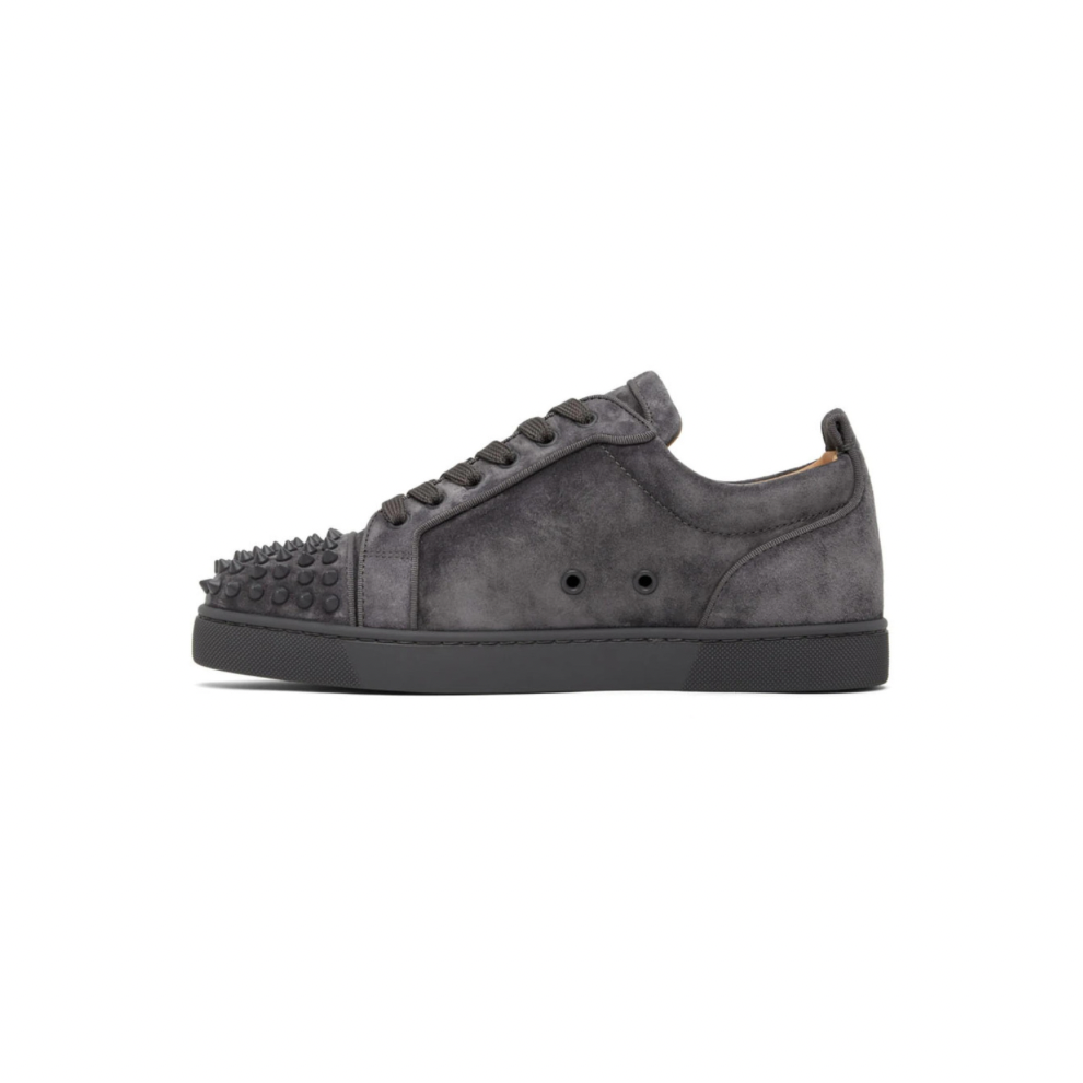 Buy CHRISTIAN LOUBOUTIN Gray Louis Junior Spikes Orlato Low-Top Sneakers | Krewsa South Africa