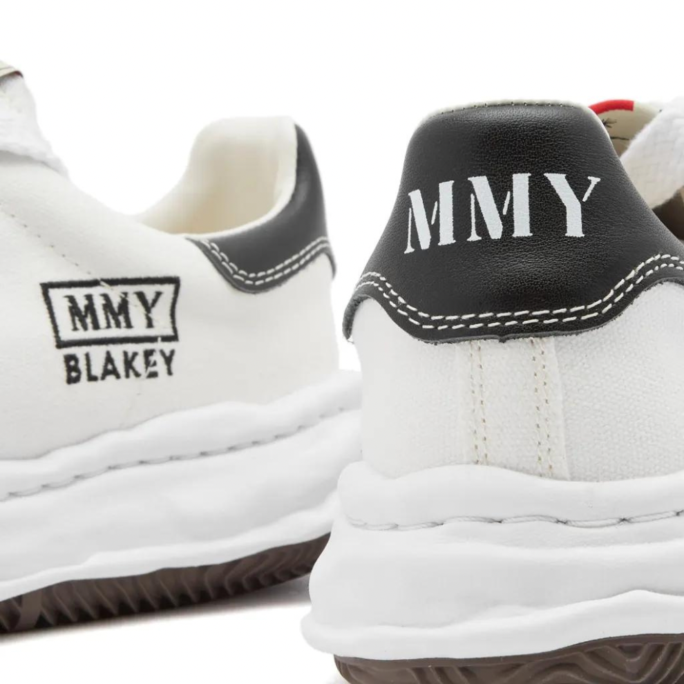 Buy MAISON MIHARA YASUHIRO BLAKEY LOW ORIGINAL SOLE CANVAS SNEAKER WHITE | Krewsa South Africa