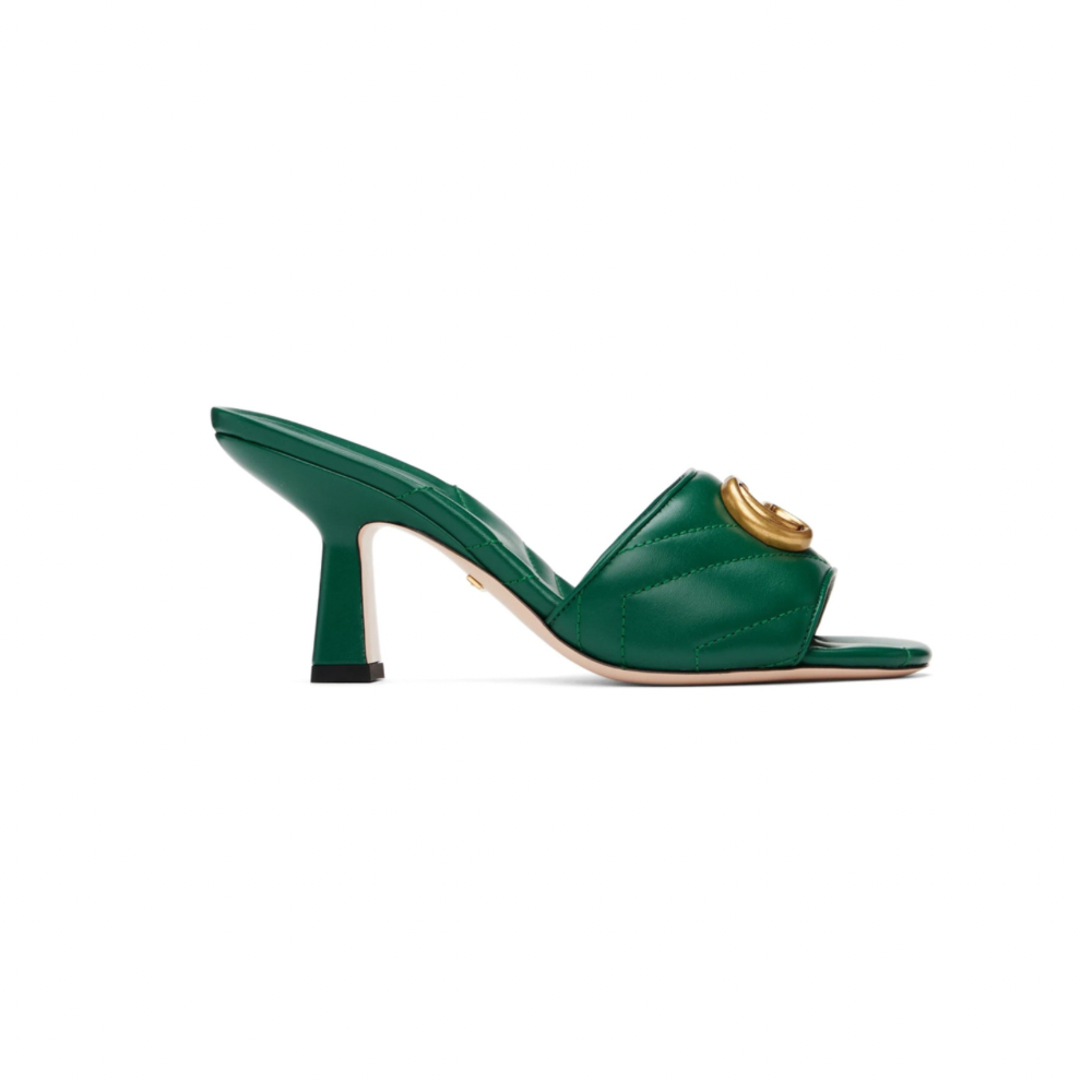 Buy GUCCI Green Matelassé Double G Sandals | Krewsa South Africa