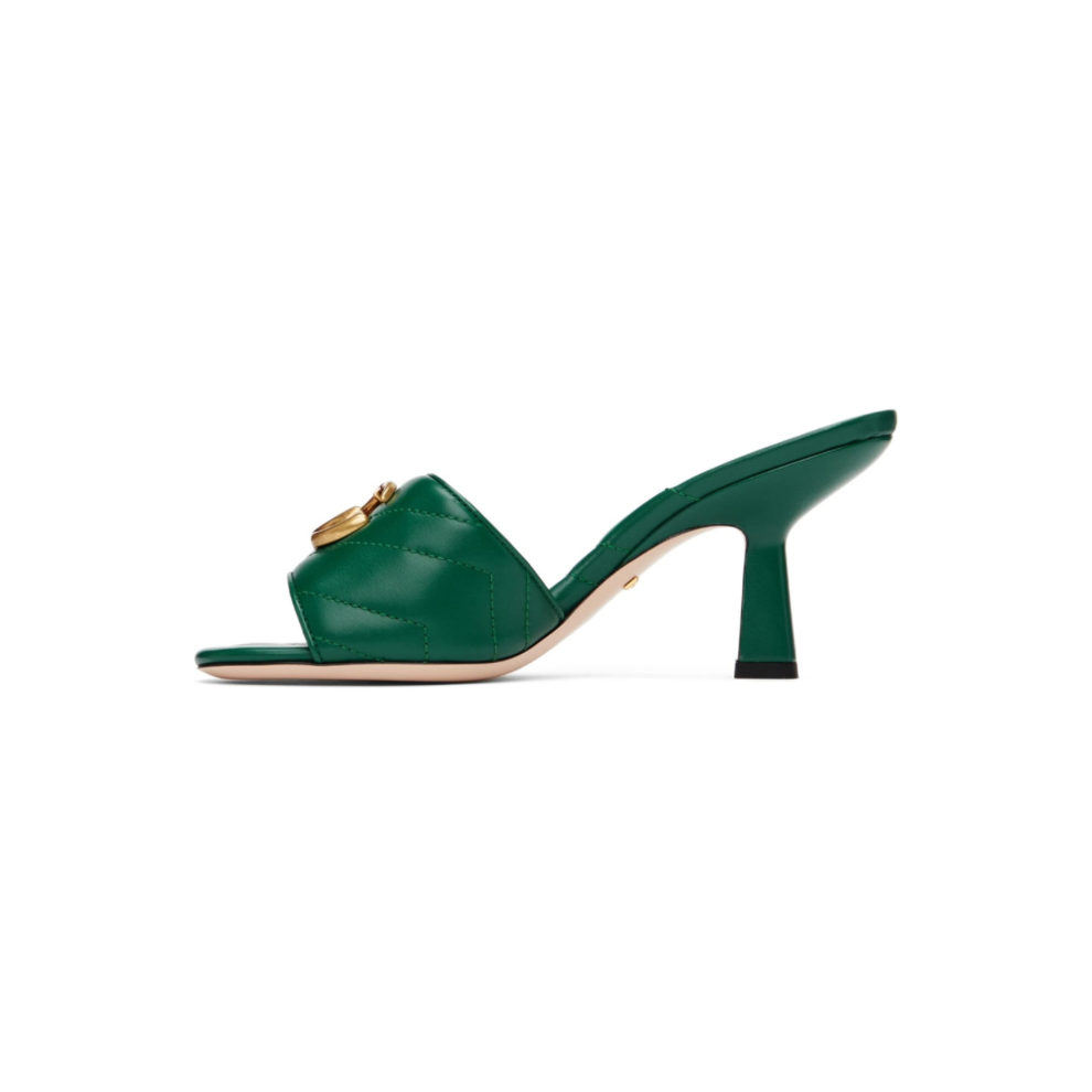 Buy GUCCI Green Matelassé Double G Sandals | Krewsa South Africa