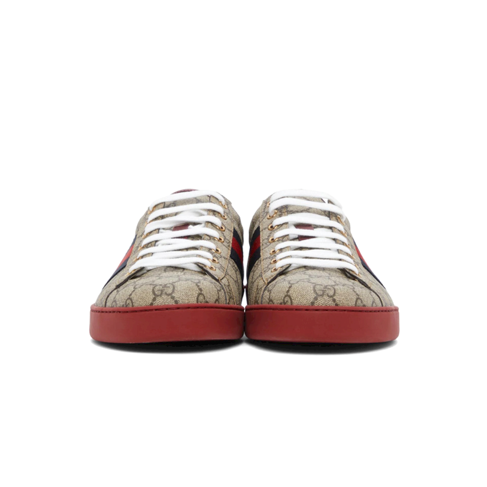 Buy GUCCI Beige GG Supreme New Ace Sneakers | Krewsa South Africa