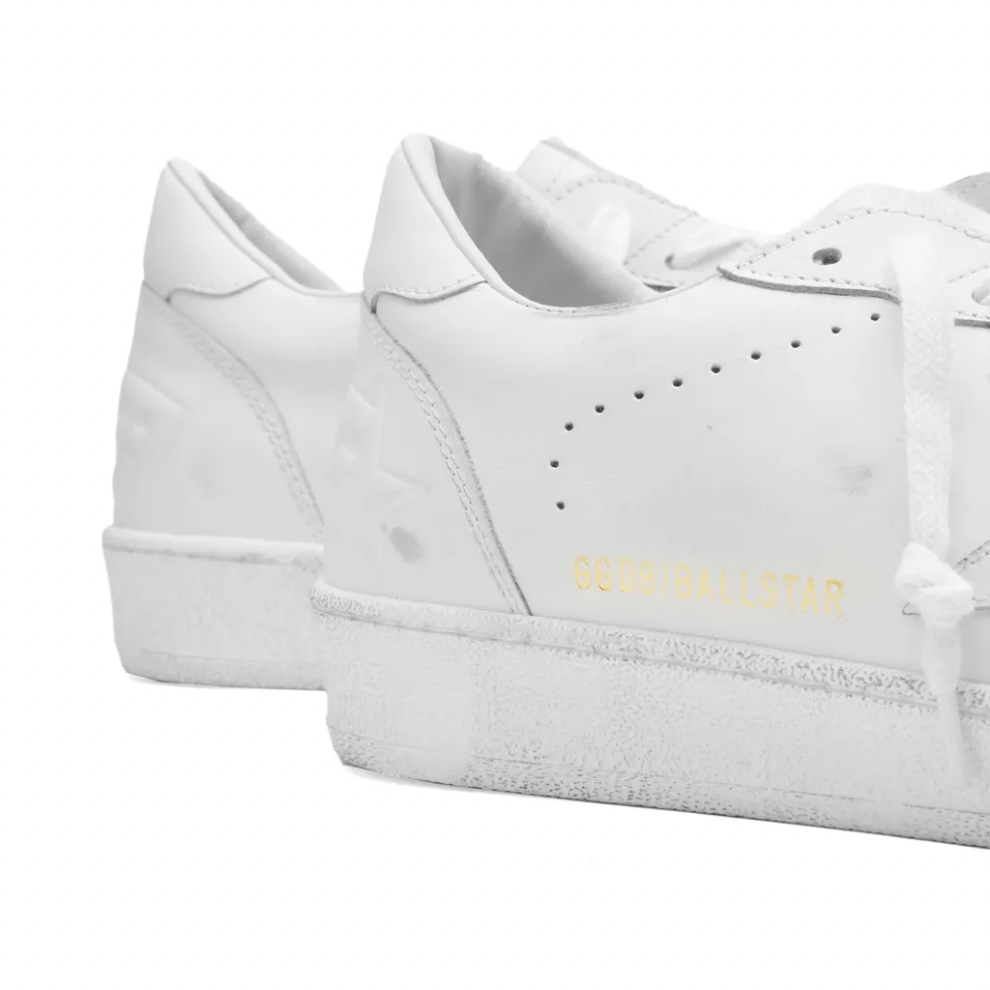 Buy GOLDEN GOOSE BALL STAR LEATHER SNEAKER OPTIC WHITE | Krewsa South Africa
