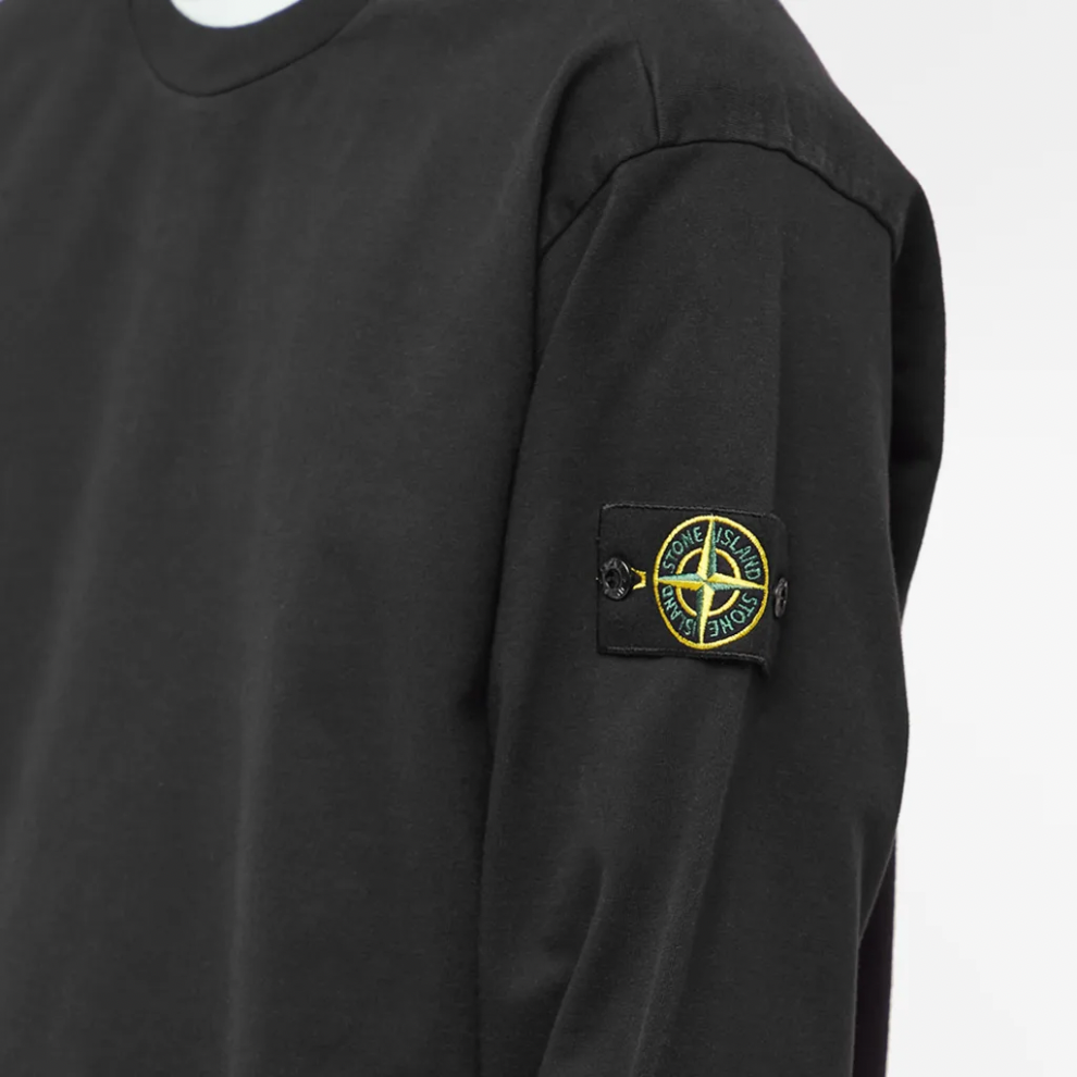 Buy STONE ISLAND LIGHTWEIGHT CREW SWEAT BLACK | Krewsa South Africa