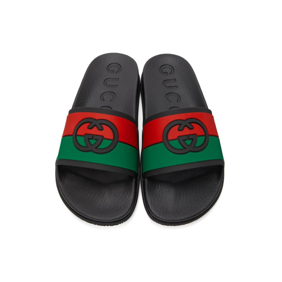Buy GUCCI Black Interlocking G Slip-On Sandals | Krewsa South Africa